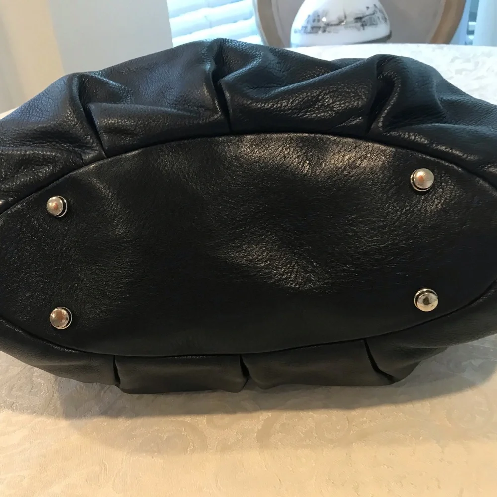 Helen Kaminski Black Leather Handbag Tote Bag